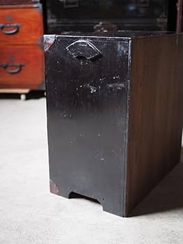 たーちゃん 古家具 小箪笥 時代箪笥／閂付小箪笥 スタンド付き【Small chest with metal